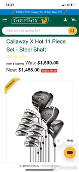 Ľavácky golfový set Callaway XHot - 5
