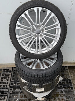 PREDÁM úplne NOVÚ sadu 18" ALU disky AUDI + nové zimné pneu - 5