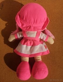Ružová a fialová látková bábika - 5