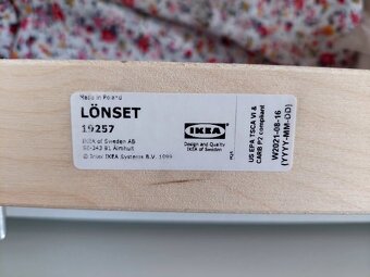 LÖNSET Nastaviteľný lamelový rošt 80x200 - 5