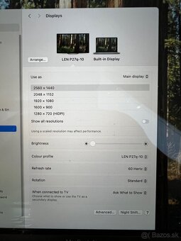 Monitor LENOVO 27" 2560 X 1440 - 5