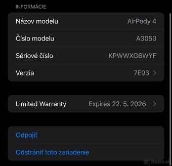Originál Apple Airpods 4 MXP63ZM/A - 5
