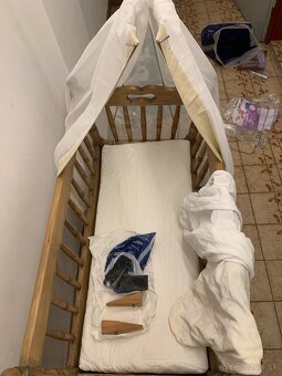 Detska koliska / postielka s baldachynom - 5