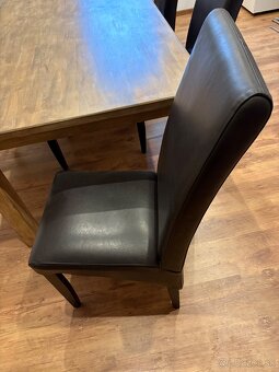 SET Jedalensky stôl masiv dub 240 x 100 , 6 x stolicka - 5