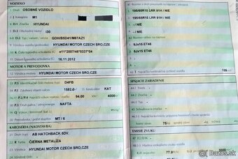 predám MOTOR D4FB Hyundai i30 1.6 CRDI 2012 DVERE, TRYSKY 04 - 5