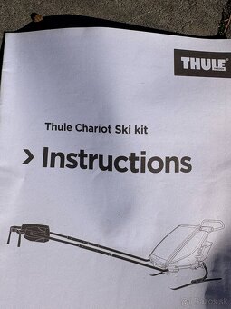 Thule Chariot Sport 1 + Ski kit – TOP stav - 5