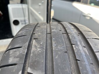 5x115 R17 Hliníkové disky(ako nové) DUNLOP letné pneu - 5