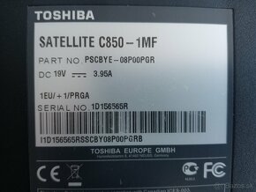rozpredám na diely notebook Toshiba satellite c850 - 5