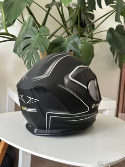 Motocyklová prilba W-TEC, čierna, veľkosť L + číry vizier - 5