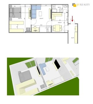 Predaj 2 izbový byt Nitra - Mlynárce, BÝVANIE AKO V DOME - 5