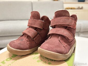 Zimné detské barefoot topánky Froddo, bordové zateplené, 22 - 5