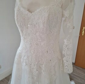 Svadobné šaty L (40) - 5