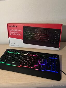 Predám hernú klávesnicu Niceboy ORYX K210 CORE - 5