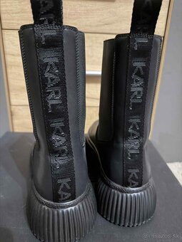 karl lagerfeld original luxusne stylove cizmy na platforme - 5