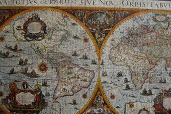 Obraz z puzzle 2000 ks s motívom historickej mapy, zarámovan - 5