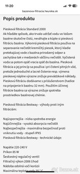 Piesková filtrácia Bestway - 5