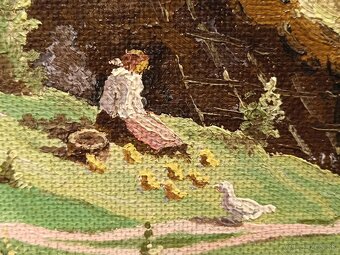 Obraz, Husopaska na Orave, olej 77x87 - 5