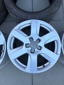 Originál disky AUDI + 2x pneu 225/45 R17 - 5