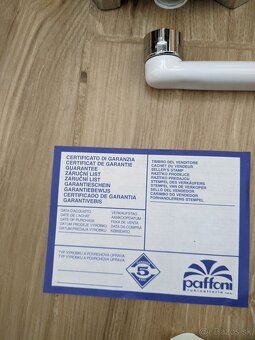 Vodovodná nástenna batéria Paffoni 100mm Biela - 5
