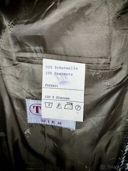 Pánske sako Pierre Cardin – vzor kohútia stopa, veľ. 42 - 5