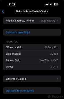 Predam Apple AirPods Pro 1.generacie - 5