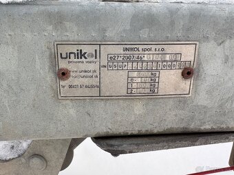 Prívesný vozík Unikol - 5