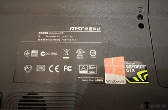 MSI herny notebook - kompletny - 5