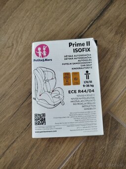 Autosedačka Petite&Mars PRIME II fix air červená - 5