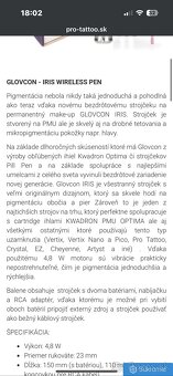 Tetovací strojček Iris Glovcon/bezdrôtový PMÚ - 5