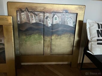 Stará zreštaurovaná posteľ 90x200cm - 5