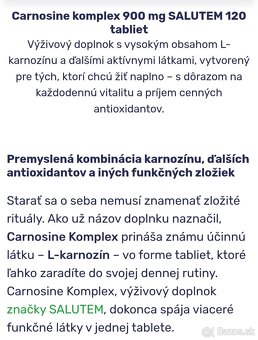 Predám Carnosine Komplex - 5