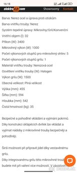 Predám mikrovlnku s grilom AEG. - 5