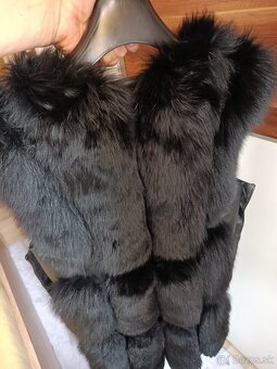 Vesta - pravá koža a kožušina - 5