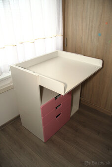 IKEA prebalovací pult - ružový - 5