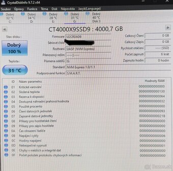 SSD disk Crucial X9 Portable SSD 4TB. - 5