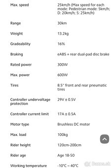 Xiaomi elektrokolobežka scooter 3 - 5