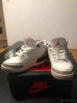 Replika air jordan 3 white cement - 5