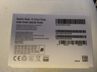 Xiaomi redmi note 12. 8GB / 256GB - 5