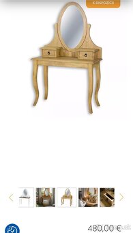 Toaletny stolik so stolickou - 5