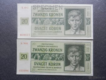 Bankovky Protektorát perforované a neperforované - 5