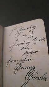 Starý vreckový modlitebný spevník 1896, svietnik - 5