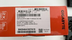 Gigabyte RTX 3060 Ti EAGLE OC 8G - 5