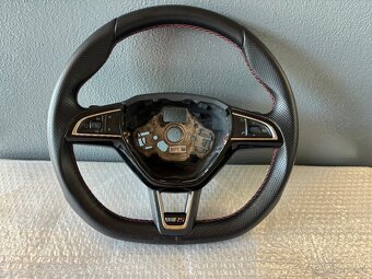 Skoda volant zrezany dsg cerveny - 5