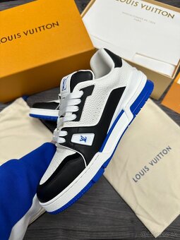 Louis Vuitton tenisky blue-white komplet balenie - 5