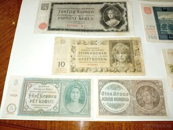 SESTAVA BANKOVEK 1-1000 K, 40. LÉTA, VŠE NEPERFOROVANÉ - 5