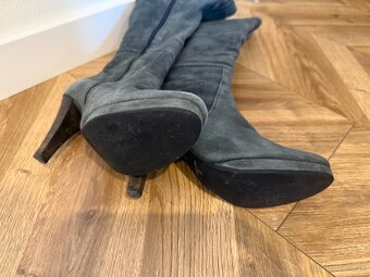 Čižmy z brúsenej kože - 5