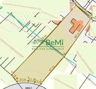 Rozľahlý pozemok 7 998 m2 Nitra - Čermáň všetky IS ID 409-14 - 5