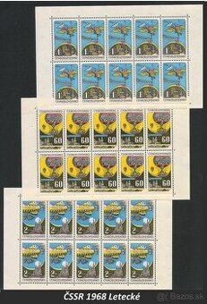 Poštové známky, filatelia: ČSSR, desaťbloky PRO - 5