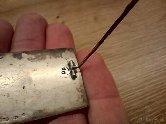 starožitná strieborná brož 14 gramov - 5