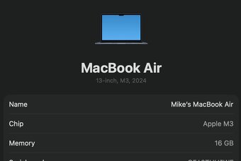 2024 MacBook Air M3 16gb - 5
